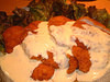 Fried chicken with vinegar and tartar sauce Fried chicken with vinegar and tartar sauce