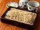 Mori Soba (chilled buckwheat noodles served on a flat basket or a plate)
