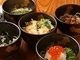 Warigo Soba (buckwheat noodles divided into small bowls with five assorted toppings) Warigo Soba (buckwheat noodles divided into small bowls with five assorted toppings)