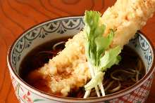 Buckwheat noodles with tempura