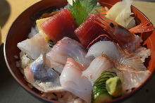 Seafood rice bowl