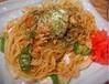 Yakisoba noodles with sauce