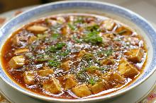 Spicy tofu and ground meat