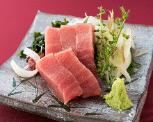 Fatty bluefin tuna sashimi