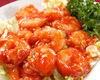 Stir-fried shrimp in chili sauce