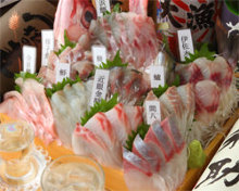 Assorted sashimi