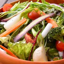 Seasonal vegetable salad
