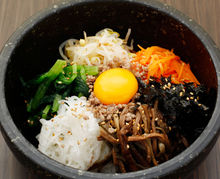 Stone grilled bibimbap