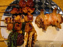 Assorted grilled skewers