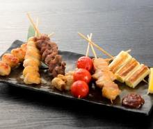 Assorted grilled skewers, 7 kinds