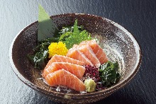 Salmon sashimi