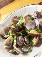 Manila clams steamed with sake