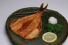 Salted and grilled Atka mackerel