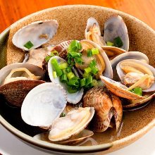 Manila clams steamed with sake