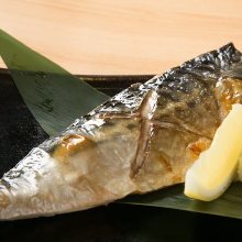 Salted and grilled mackerel