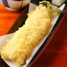 Whole eel tempura