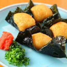 Seaweed-wrapped fried yams