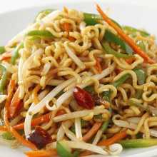 Spicy hot yakisoba noodles