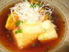 Deep-fried tofu in broth