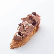 Baguette with liver pâté
