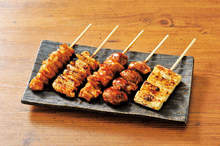 Assorted grilled skewers