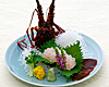 Fresh lobster sashimi