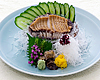 Fresh abalone sashimi