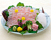 Halibut sashimi