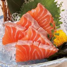 Salmon sashimi