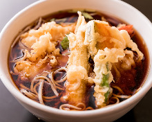 Buckwheat noodles with tempura