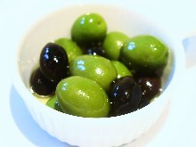 Marinated olives