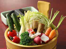 Vegetable platter with anchovy sauce