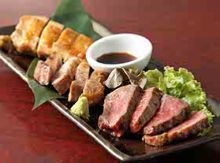 Assorted charcoal grilled meat
