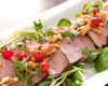 Homemade Smoked Duck Salad with Walnut Vinaigrette Sauce Homemade Smoked Duck Salad with Walnut Vinaigrette Sauce