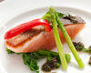 Crispy Grilled Norwegian Salmon with Tapenade Sauce Crispy Grilled Norwegian Salmon with Tapenade Sauce