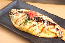 Yakisoba in an omelet