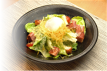 Caesar Salad with Crispy Bacon & Soft-Boiled Egg