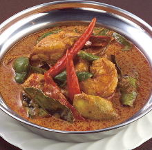 Prawn red curry