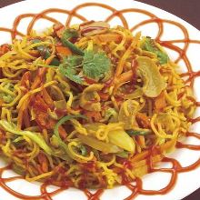Sherpa-style pan-fried noodles