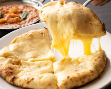 Cheese and garlic naan