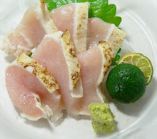 Edible raw chicken