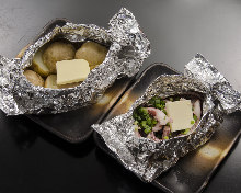 Mushroom baked in foil