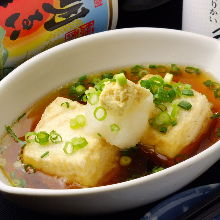 Deep-fried tofu in broth