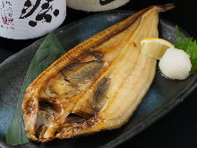 Grilled atka mackerel