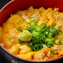 Sea urchin rice bowl