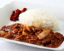 Hashed meat with rice