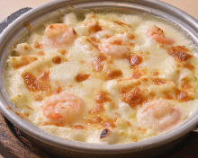 Seafood gratin