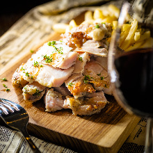 Grilled locally raised chicken steak