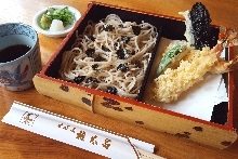 Tempura zaru buckwheat noodles