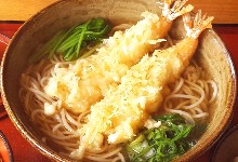 Buckwheat noodles with tempura